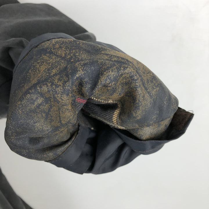 80s-90'S Barbour BEAUFORT 3 Warrant Oiled Hunting Jacket, Made in England, C46, Men's XL cotton navy blue type Vintage Second Hand