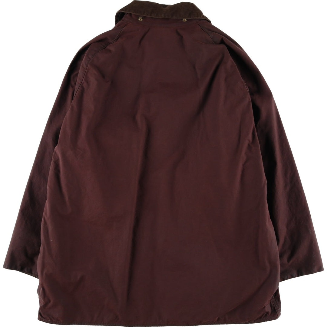 80s-90'S Barbour Beaufort Old 3 Warrant Badged Oiled Hunting Jacket C46 Men's XL cotton brown type Vintage Second Hand