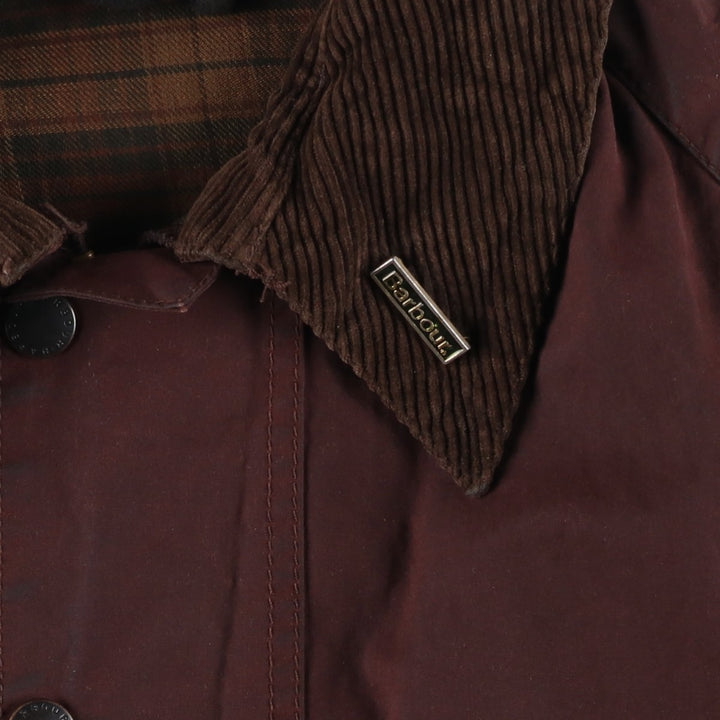 80s-90'S Barbour Beaufort Old 3 Warrant Badged Oiled Hunting Jacket C46 Men's XL cotton brown type Vintage Second Hand