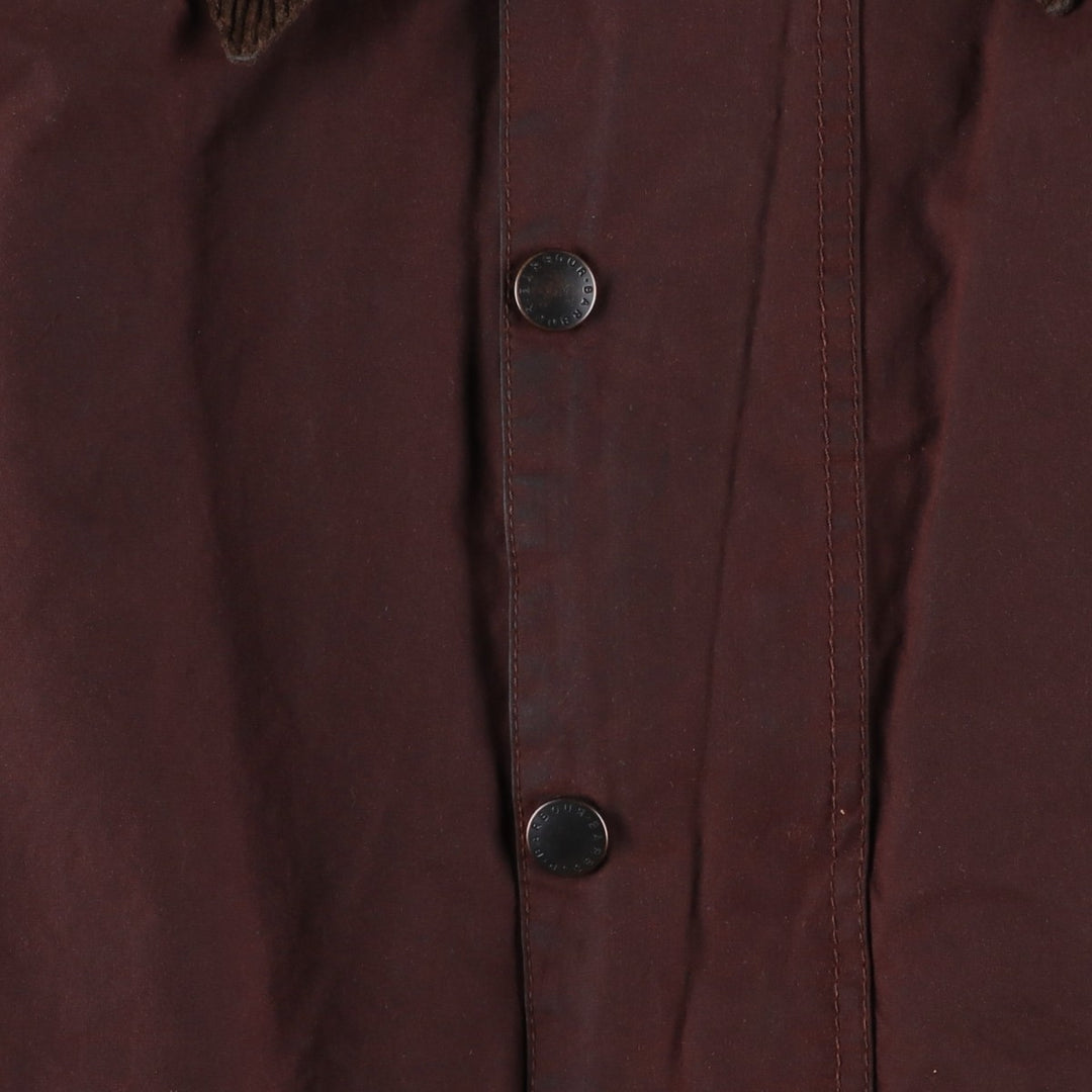 80s-90'S Barbour Beaufort Old 3 Warrant Badged Oiled Hunting Jacket C46 Men's XL cotton brown type Vintage Second Hand
