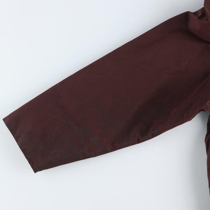 80s-90'S Barbour Beaufort Old 3 Warrant Badged Oiled Hunting Jacket C46 Men's XL cotton brown type Vintage Second Hand