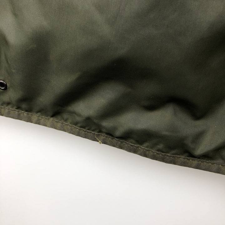90'S Barbour BORDER (old 3-warrant) waxed cotton oiled jacket, made in England, C40, men's size M cotton Khaki type Vintage Second Hand