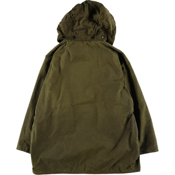 Vintage 1980s-1990'S Barbour Beaufort 3 Warrant Hooded Oiled Hunting Jacket, Men's Size XL unclear Khaki type Vintage Second Hand