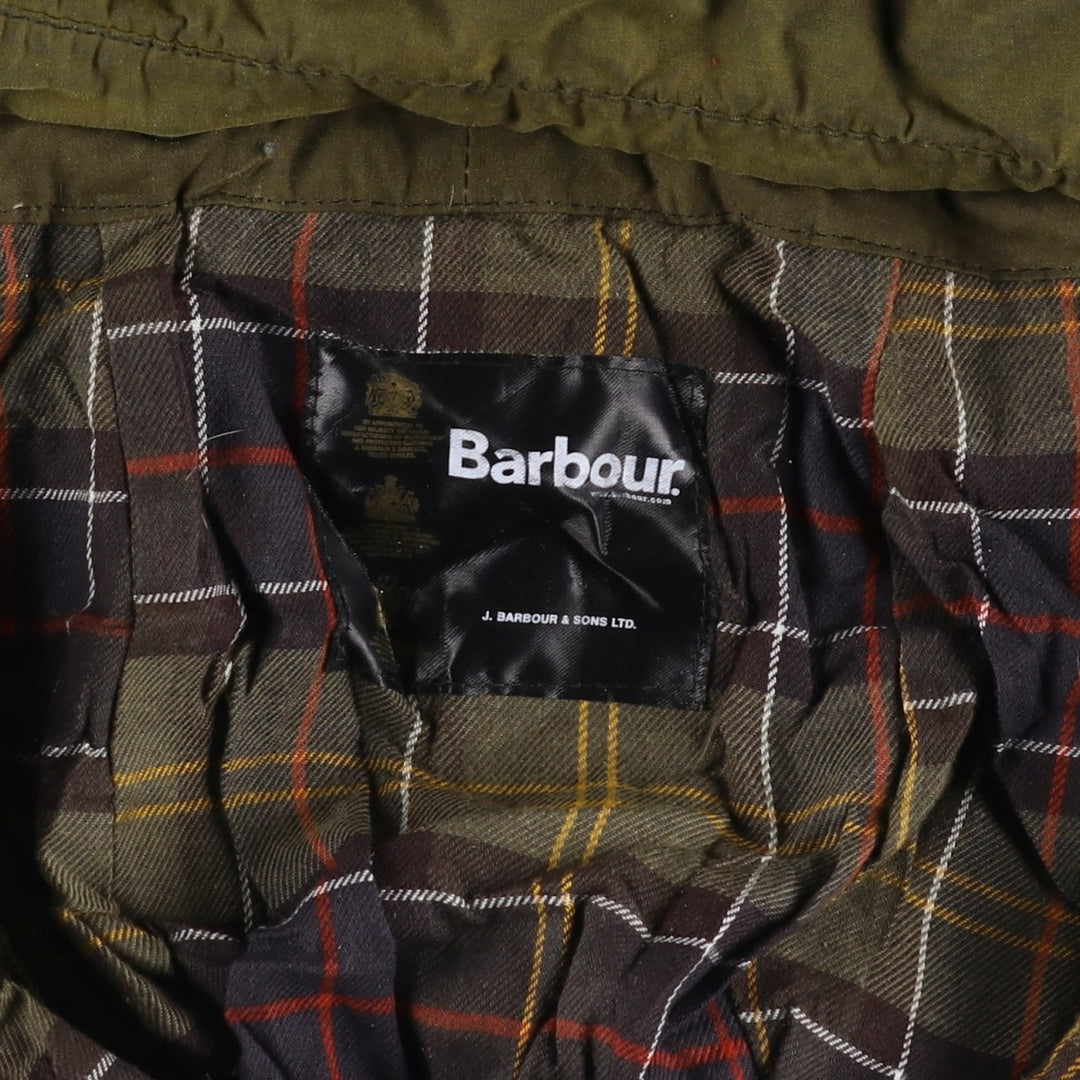 Vintage 1980s-1990'S Barbour Beaufort 3 Warrant Hooded Oiled Hunting Jacket, Men's Size XL unclear Khaki type Vintage Second Hand