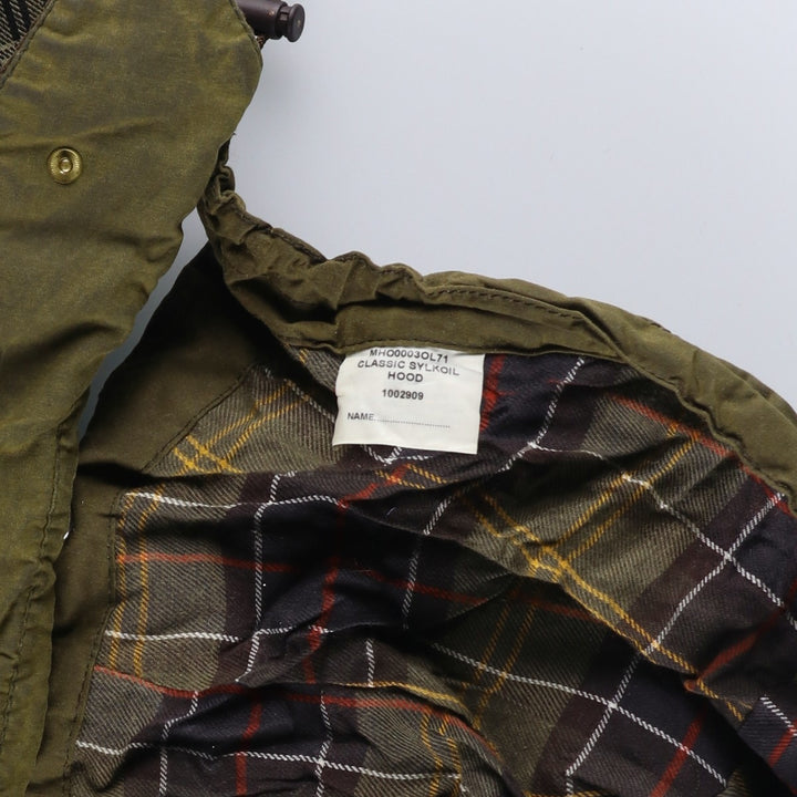 Vintage 1980s-1990'S Barbour Beaufort 3 Warrant Hooded Oiled Hunting Jacket, Men's Size XL unclear Khaki type Vintage Second Hand
