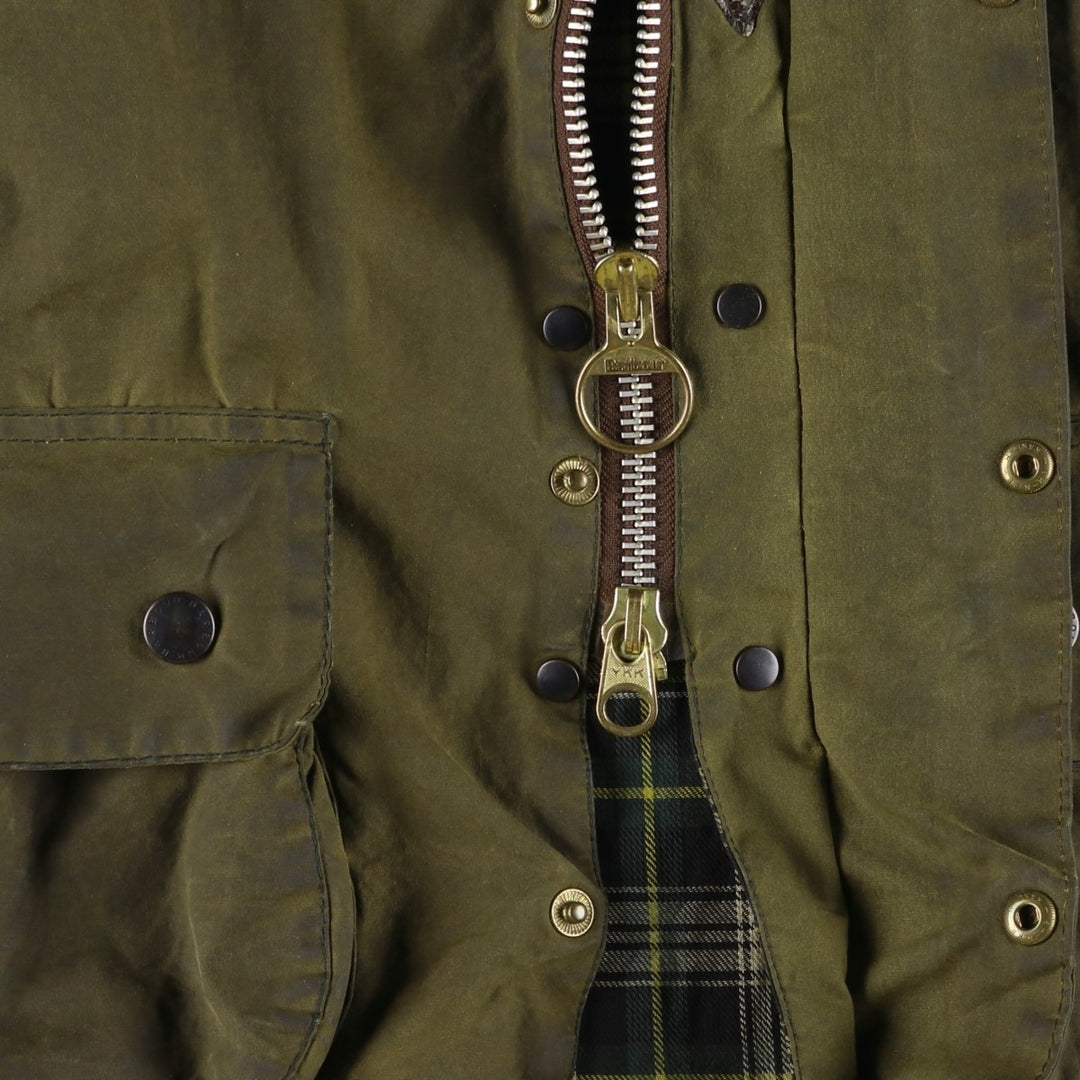 Vintage 1980s-1990'S Barbour Beaufort 3 Warrant Hooded Oiled Hunting Jacket, Men's Size XL unclear Khaki type Vintage Second Hand