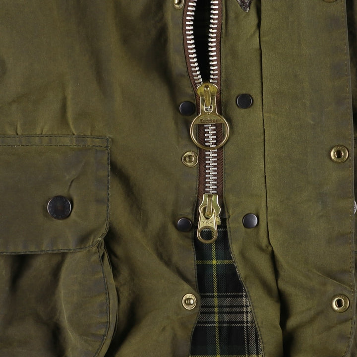 Vintage 1980s-1990'S Barbour Beaufort 3 Warrant Hooded Oiled Hunting Jacket, Men's Size XL unclear Khaki type Vintage Second Hand