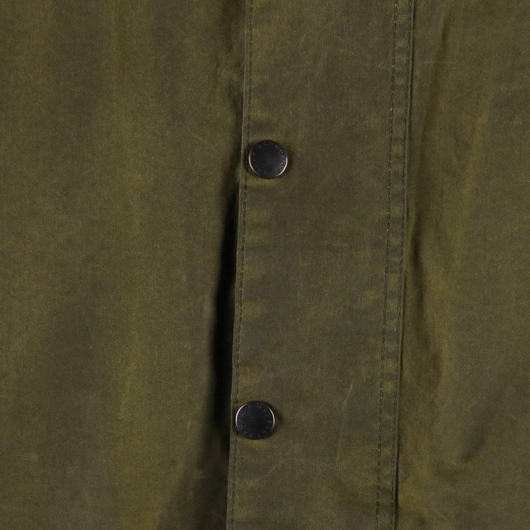 Vintage 1980s-1990'S Barbour Beaufort 3 Warrant Hooded Oiled Hunting Jacket, Men's Size XL unclear Khaki type Vintage Second Hand