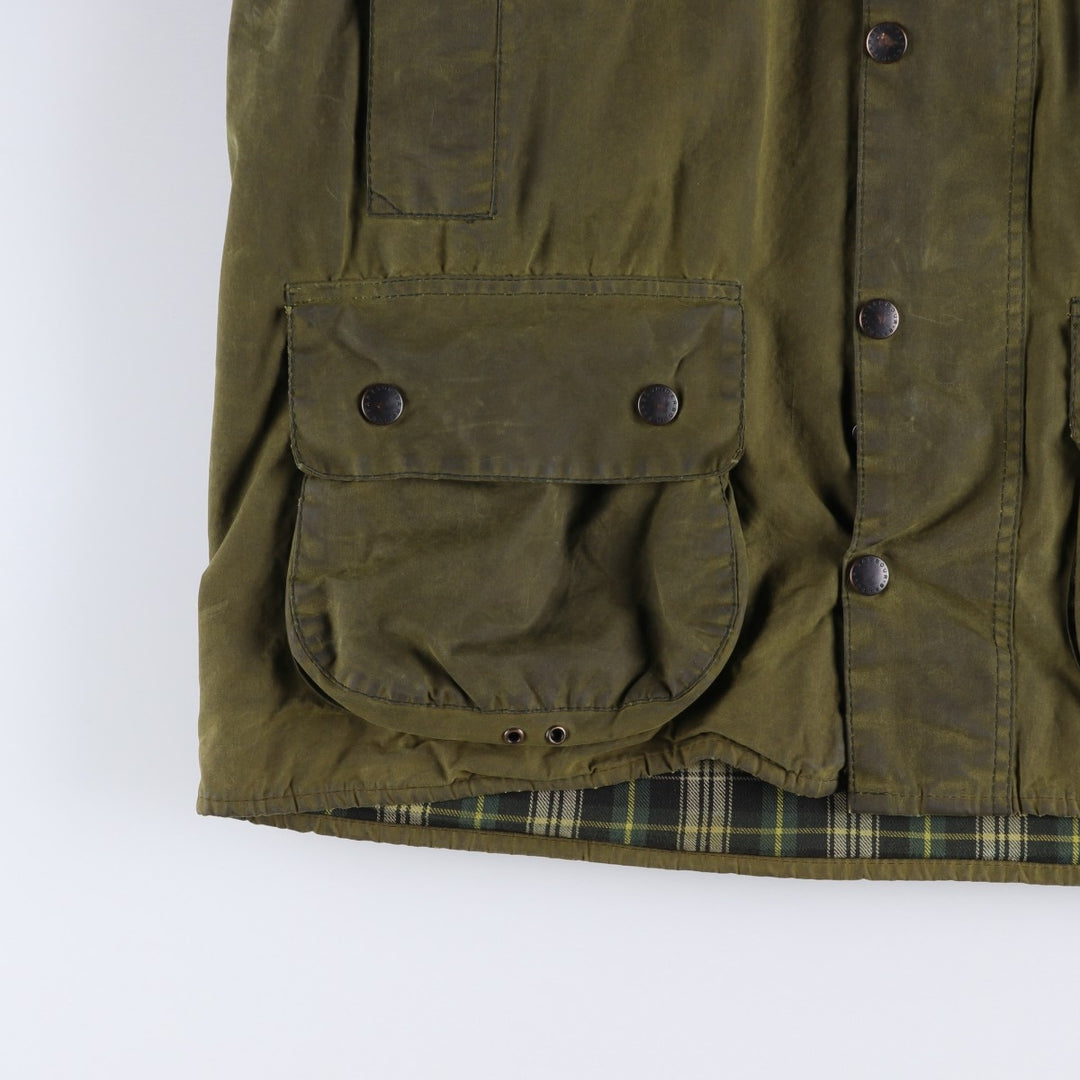 Vintage 1980s-1990'S Barbour Beaufort 3 Warrant Hooded Oiled Hunting Jacket, Men's Size XL unclear Khaki type Vintage Second Hand