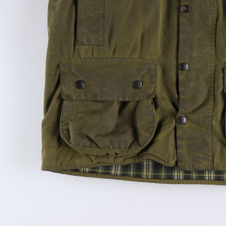 Vintage 1980s-1990'S Barbour Beaufort 3 Warrant Hooded Oiled Hunting Jacket, Men's Size XL unclear Khaki type Vintage Second Hand