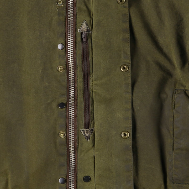 Vintage 1980s-1990'S Barbour Beaufort 3 Warrant Hooded Oiled Hunting Jacket, Men's Size XL unclear Khaki type Vintage Second Hand