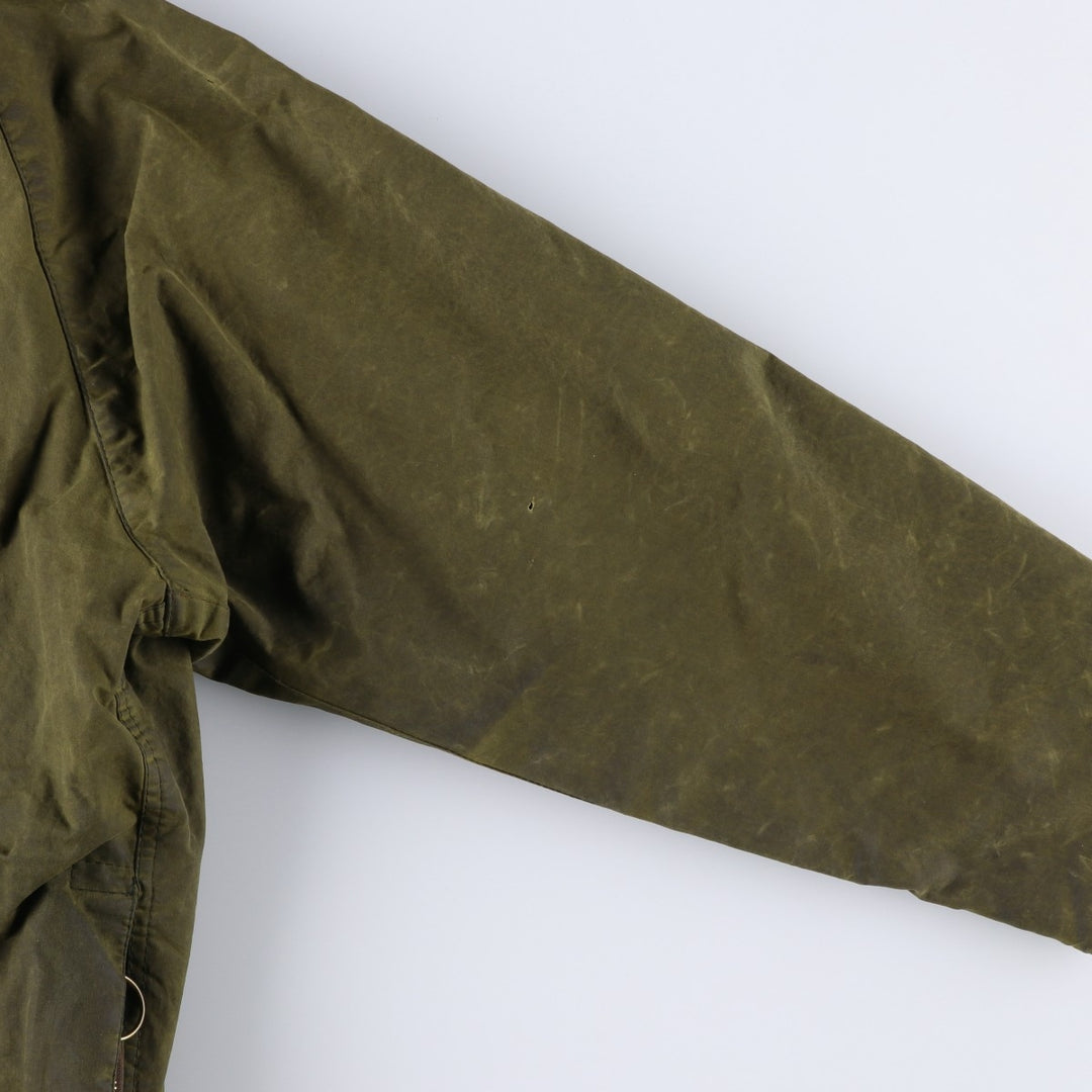 Vintage 1980s-1990'S Barbour Beaufort 3 Warrant Hooded Oiled Hunting Jacket, Men's Size XL unclear Khaki type Vintage Second Hand