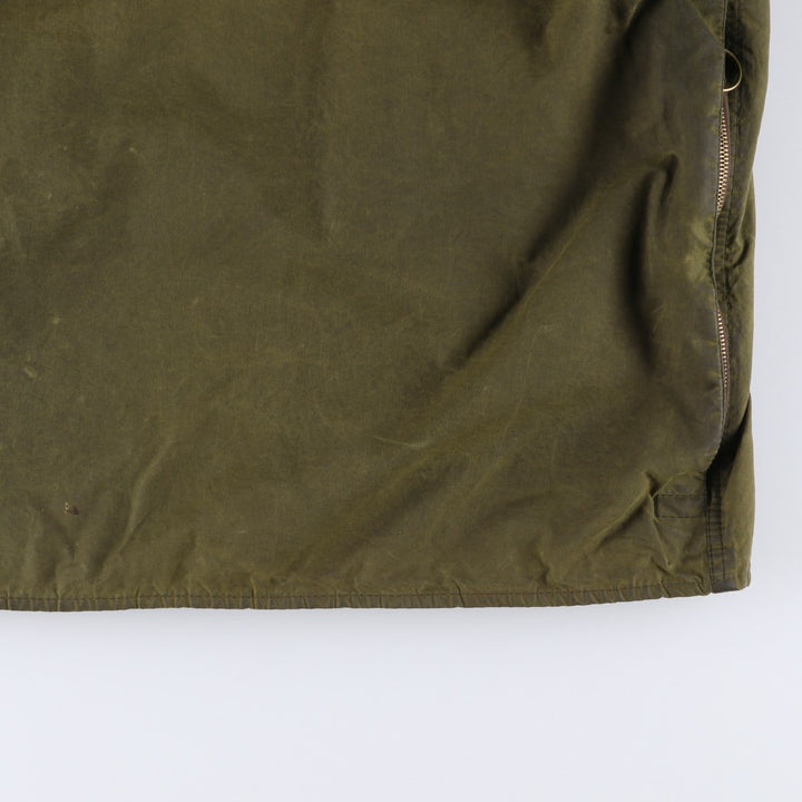 Vintage 1980s-1990'S Barbour Beaufort 3 Warrant Hooded Oiled Hunting Jacket, Men's Size XL unclear Khaki type Vintage Second Hand
