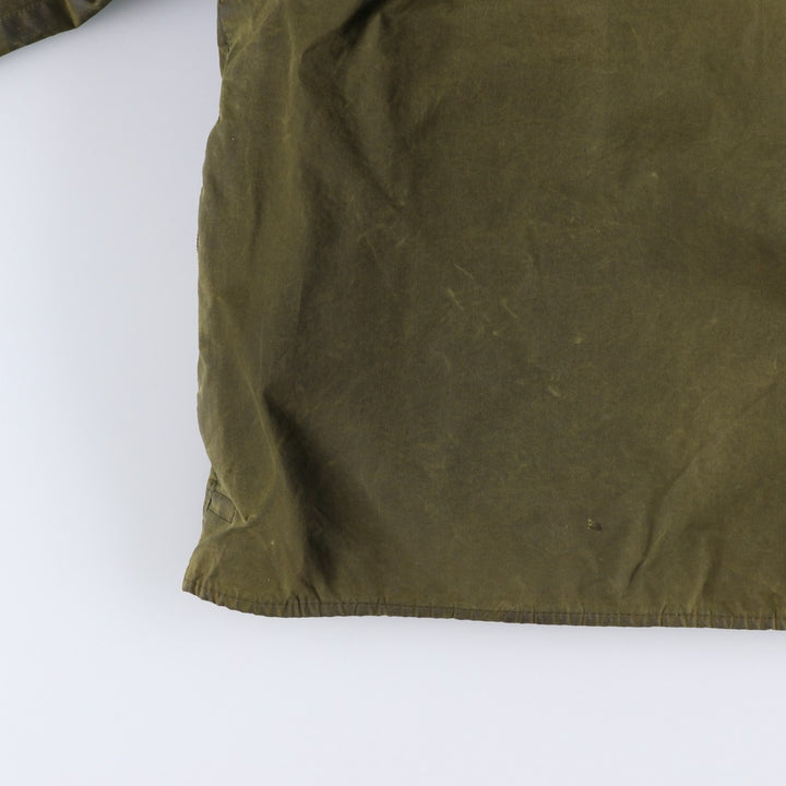 Vintage 1980s-1990'S Barbour Beaufort 3 Warrant Hooded Oiled Hunting Jacket, Men's Size XL unclear Khaki type Vintage Second Hand