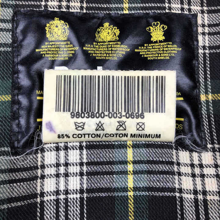 1990'S Barbour MOORLAND Old 3-Warrant Oiled Hunting Jacket, Made in England, Size C46 (Men's XL equivalent) cotton Khaki type brown Vintage Second Hand