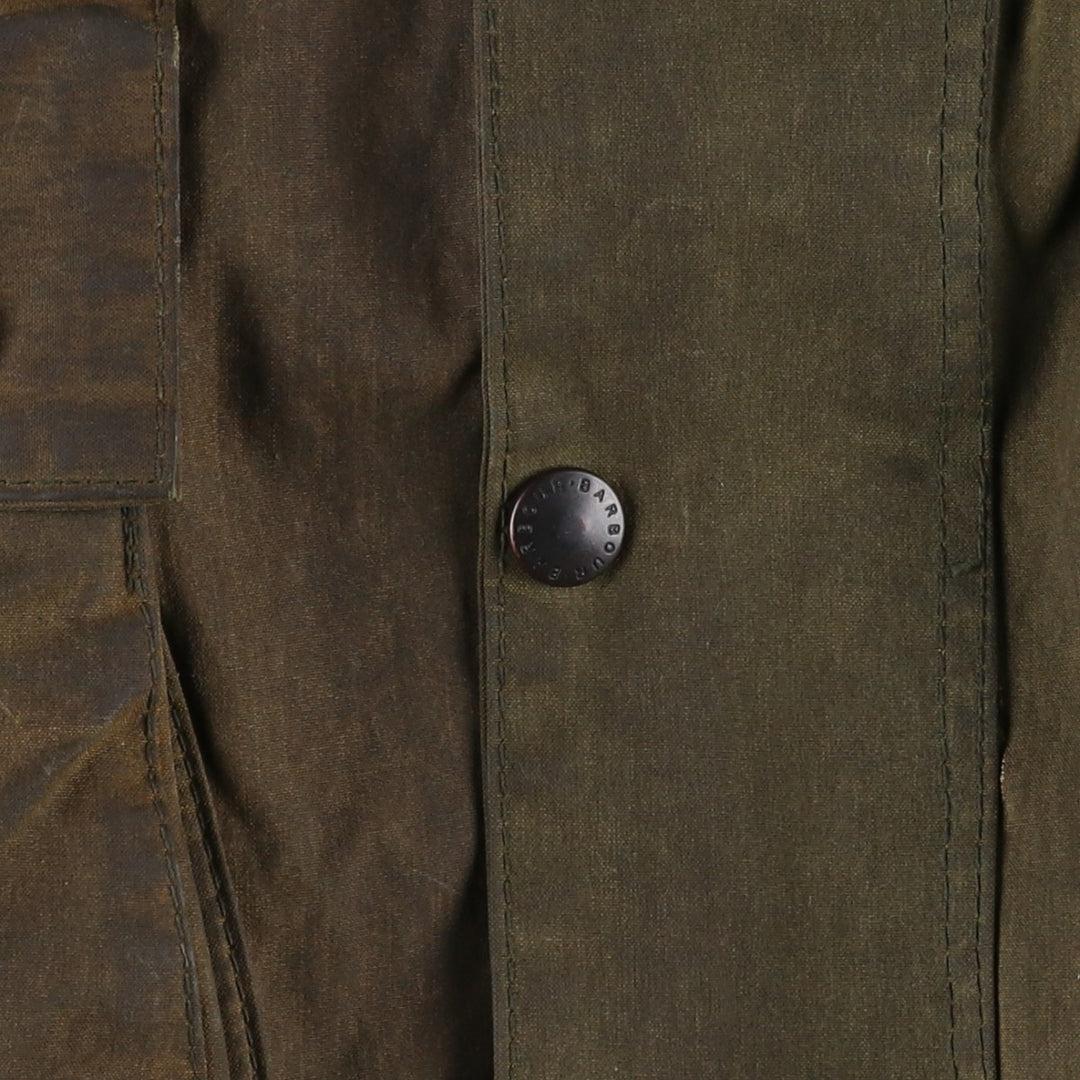 Vintage 1980'S Barbour Northumbria 2 Warrant waxed cotton oiled jacket, made in the UK, size M. unclear Khaki type Vintage Second Hand