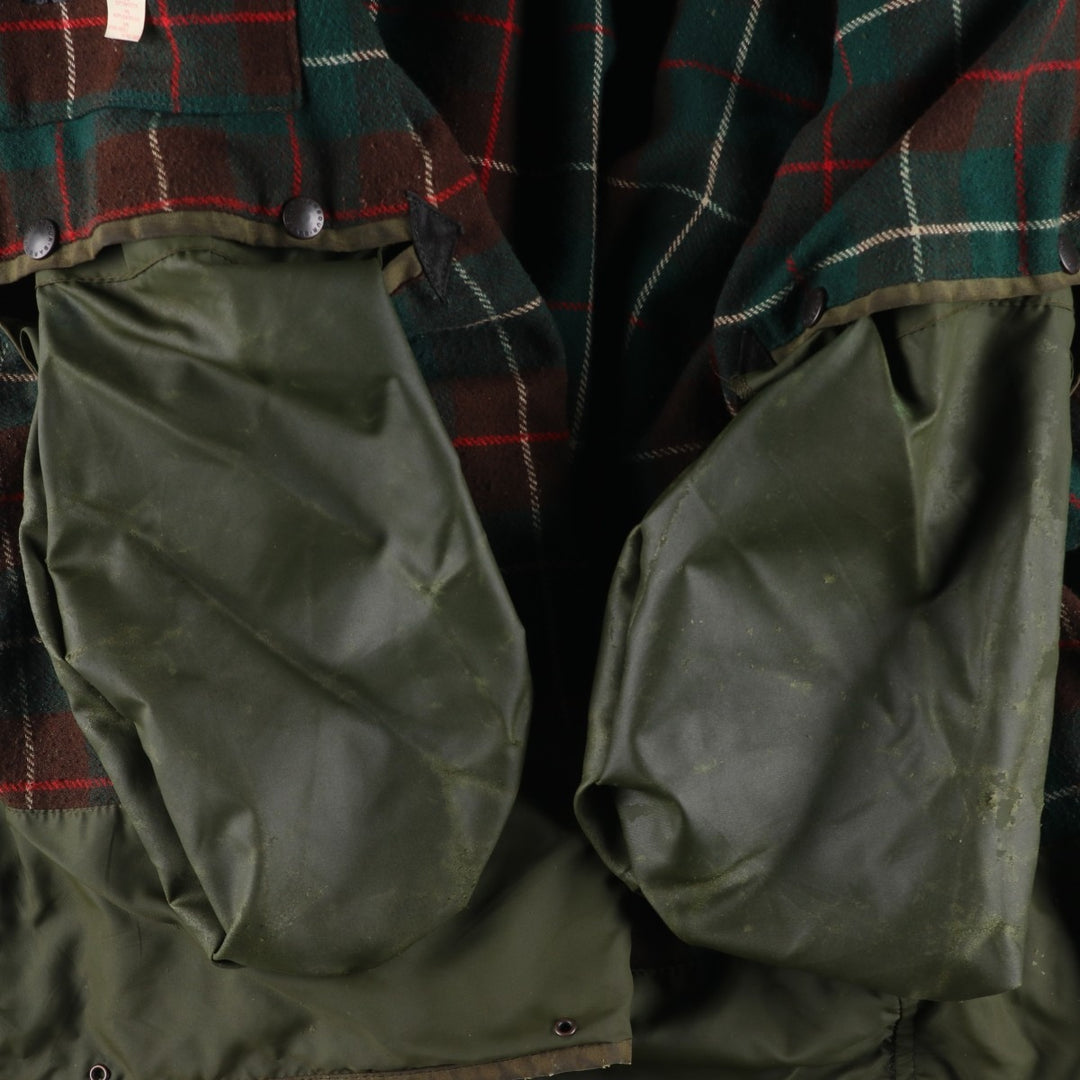 Vintage 1980'S Barbour Northumbria 2 Warrant waxed cotton oiled jacket, made in the UK, size M. unclear Khaki type Vintage Second Hand