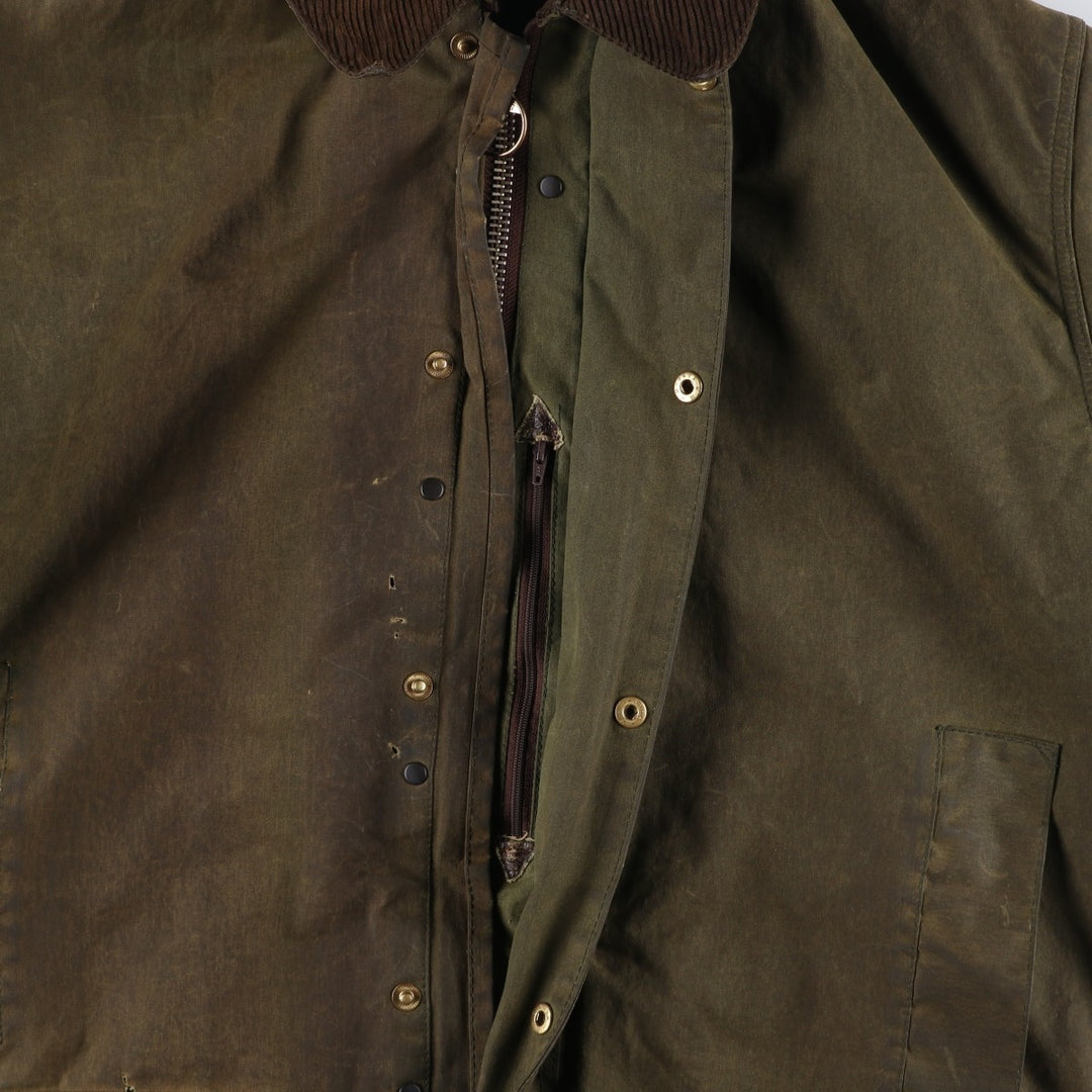 Vintage 1980'S Barbour Northumbria 2 Warrant waxed cotton oiled jacket, made in the UK, size M. unclear Khaki type Vintage Second Hand