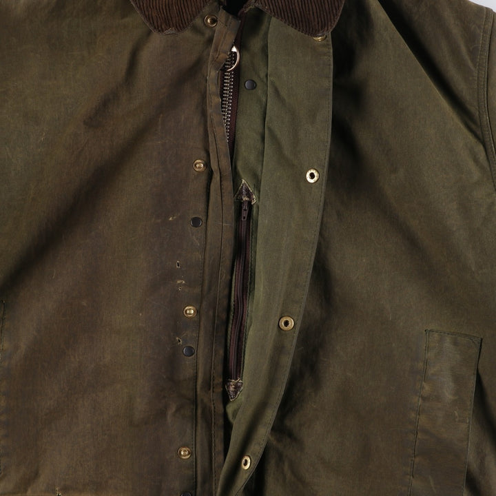 Vintage 1980'S Barbour Northumbria 2 Warrant waxed cotton oiled jacket, made in the UK, size M. unclear Khaki type Vintage Second Hand