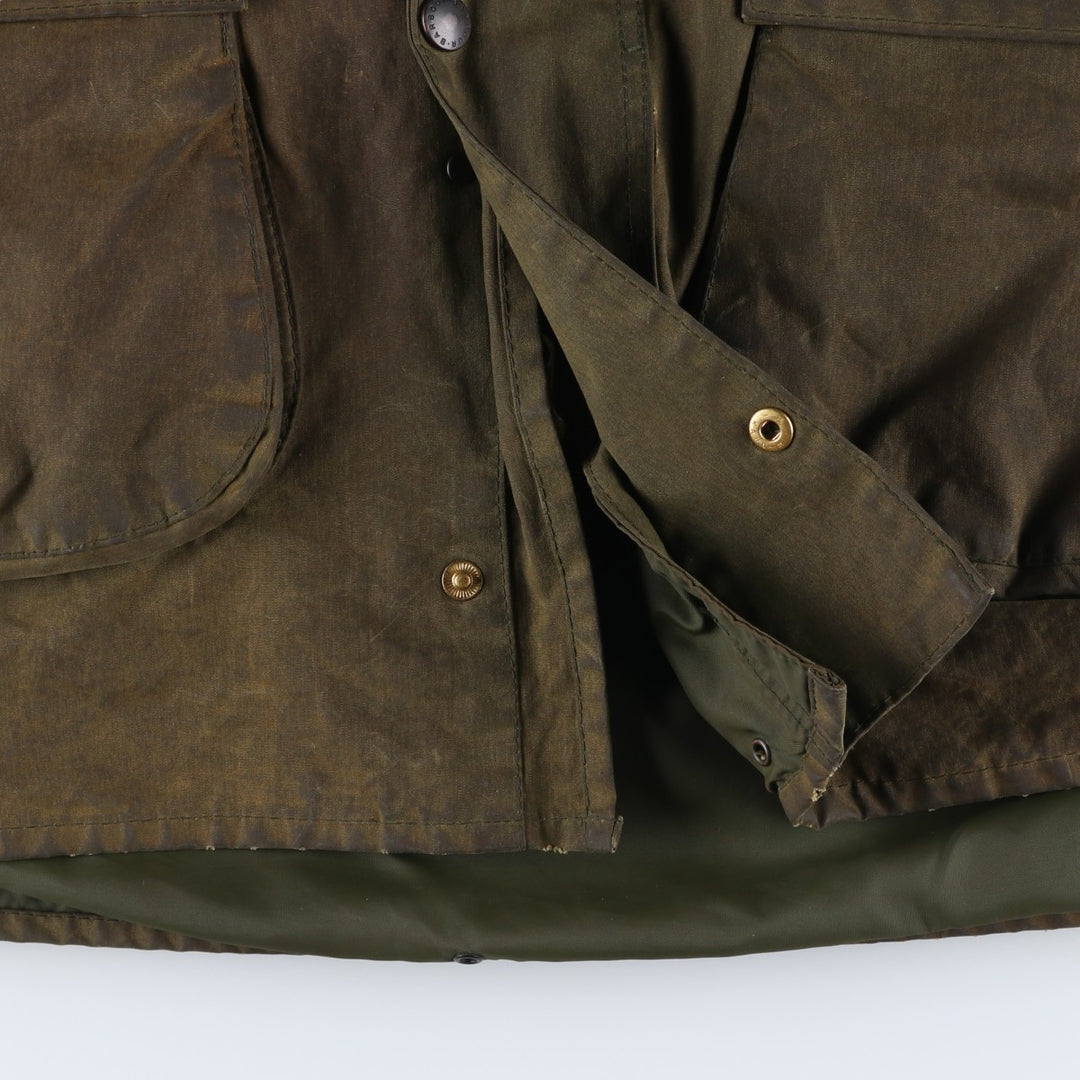 Vintage 1980'S Barbour Northumbria 2 Warrant waxed cotton oiled jacket, made in the UK, size M. unclear Khaki type Vintage Second Hand
