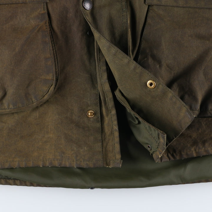 Vintage 1980'S Barbour Northumbria 2 Warrant waxed cotton oiled jacket, made in the UK, size M. unclear Khaki type Vintage Second Hand