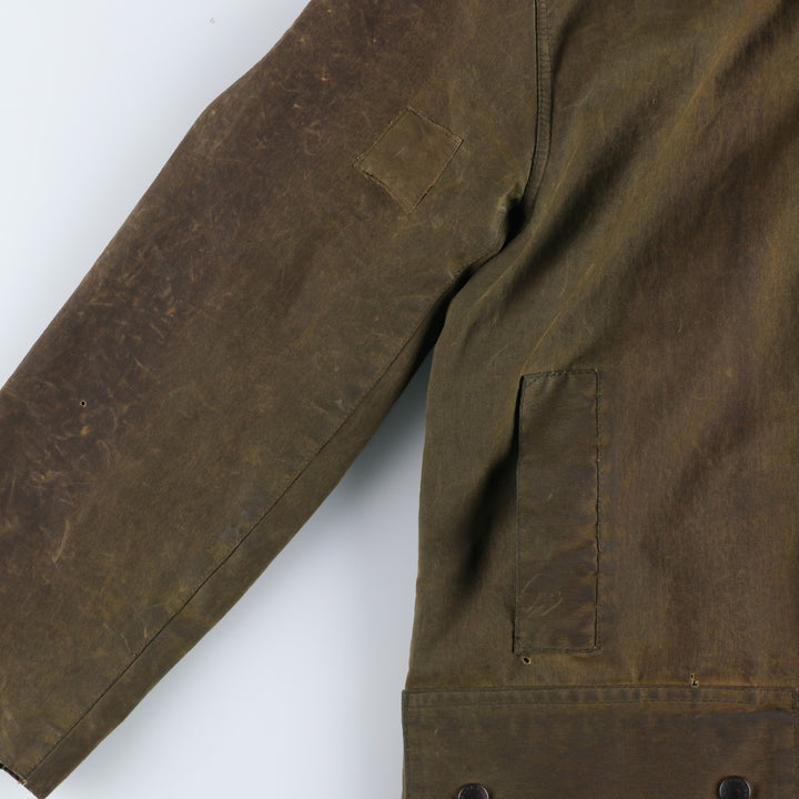 Vintage 1980'S Barbour Northumbria 2 Warrant waxed cotton oiled jacket, made in the UK, size M. unclear Khaki type Vintage Second Hand