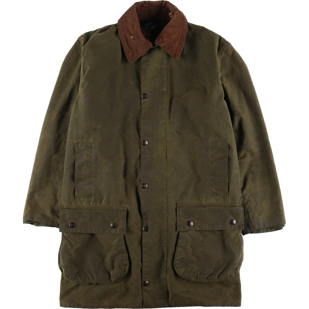 Vintage 1980'S Barbour Northumbria 2 Warrant waxed cotton oiled jacket, made in the UK, size S. unclear Khaki type Vintage Second Hand