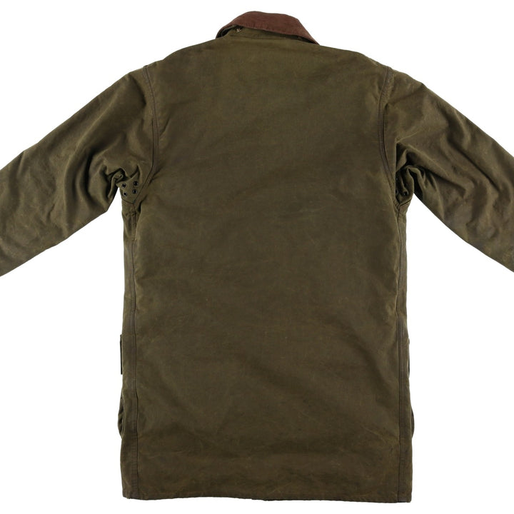 Vintage 1980'S Barbour Northumbria 2 Warrant waxed cotton oiled jacket, made in the UK, size S. unclear Khaki type Vintage Second Hand
