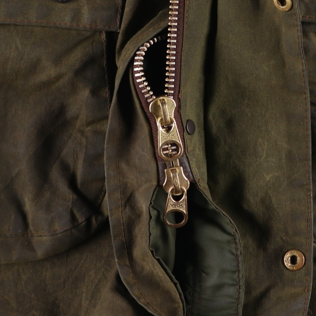 Vintage 1980'S Barbour Northumbria 2 Warrant waxed cotton oiled jacket, made in the UK, size S. unclear Khaki type Vintage Second Hand