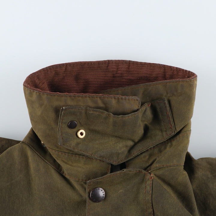 Vintage 1980'S Barbour Northumbria 2 Warrant waxed cotton oiled jacket, made in the UK, size S. unclear Khaki type Vintage Second Hand
