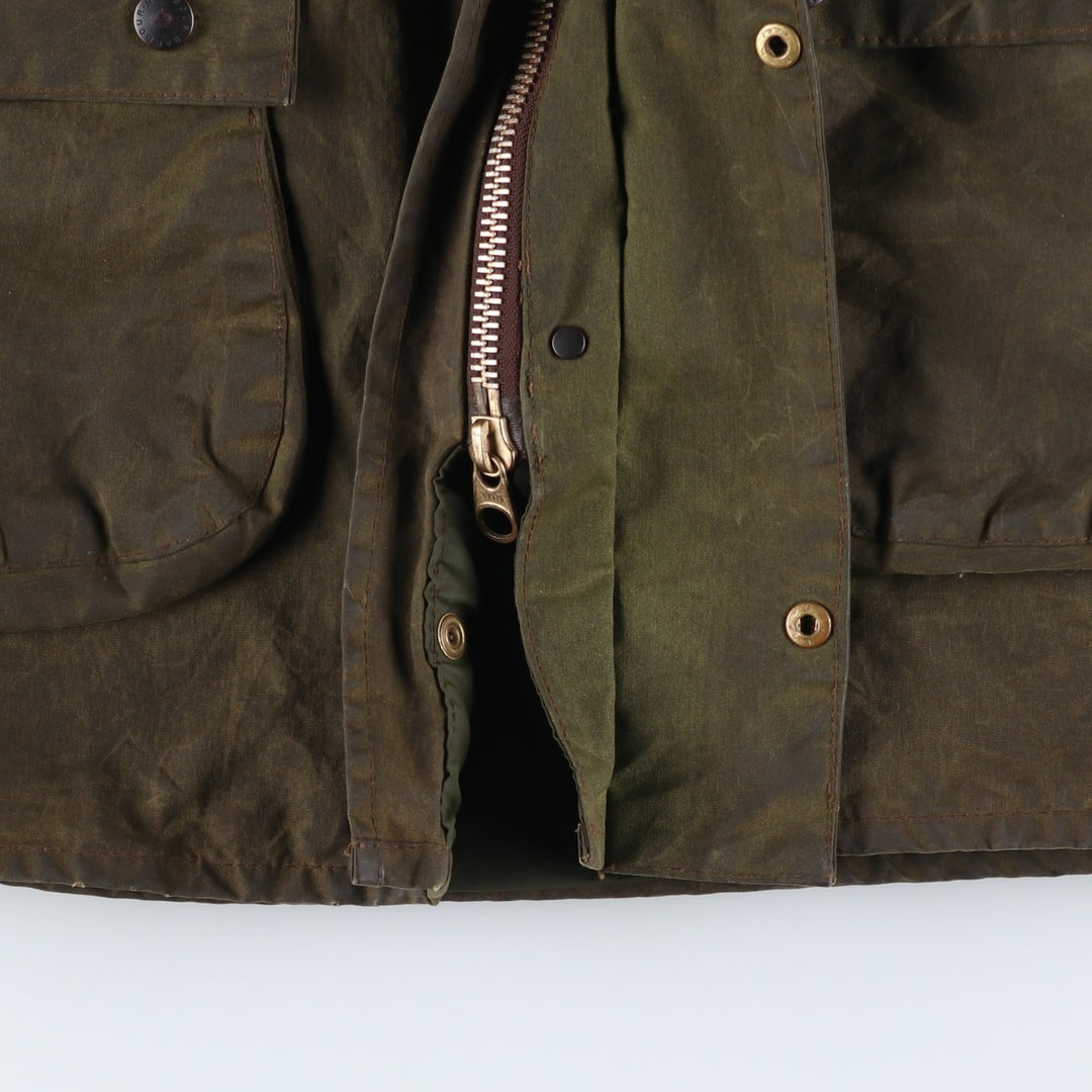Vintage 1980'S Barbour Northumbria 2 Warrant waxed cotton oiled jacket, made in the UK, size S. unclear Khaki type Vintage Second Hand