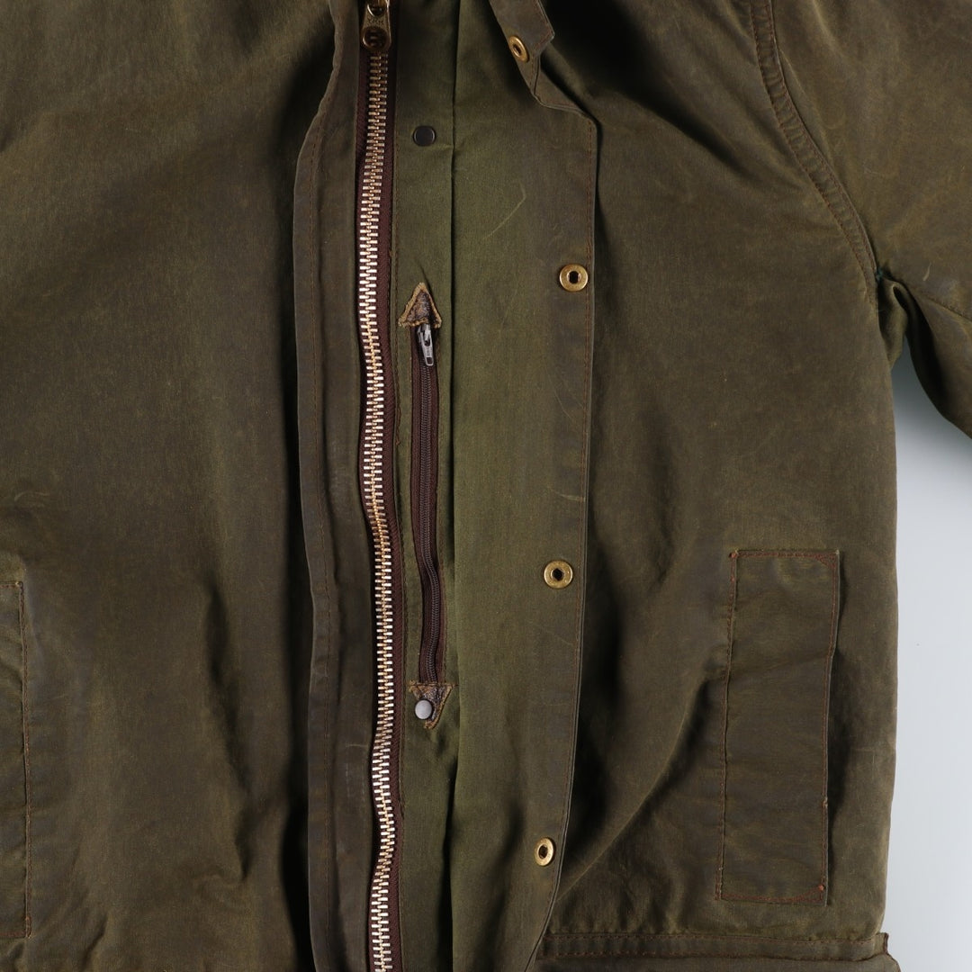 Vintage 1980'S Barbour Northumbria 2 Warrant waxed cotton oiled jacket, made in the UK, size S. unclear Khaki type Vintage Second Hand