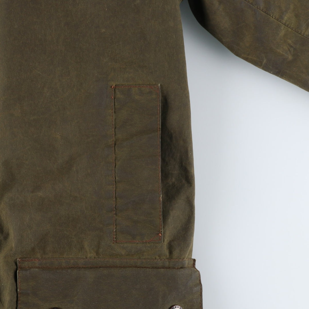 Vintage 1980'S Barbour Northumbria 2 Warrant waxed cotton oiled jacket, made in the UK, size S. unclear Khaki type Vintage Second Hand