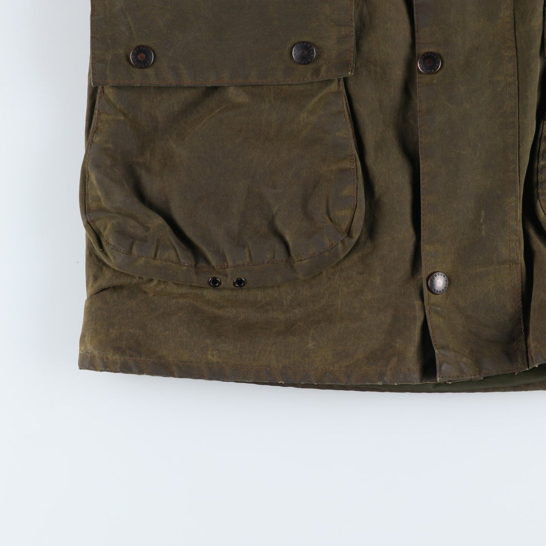 Vintage 1980'S Barbour Northumbria 2 Warrant waxed cotton oiled jacket, made in the UK, size S. unclear Khaki type Vintage Second Hand