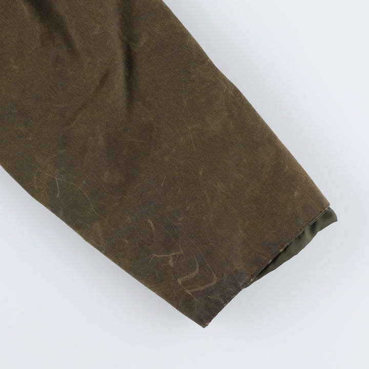 Vintage 1980'S Barbour Northumbria 2 Warrant waxed cotton oiled jacket, made in the UK, size S. unclear Khaki type Vintage Second Hand