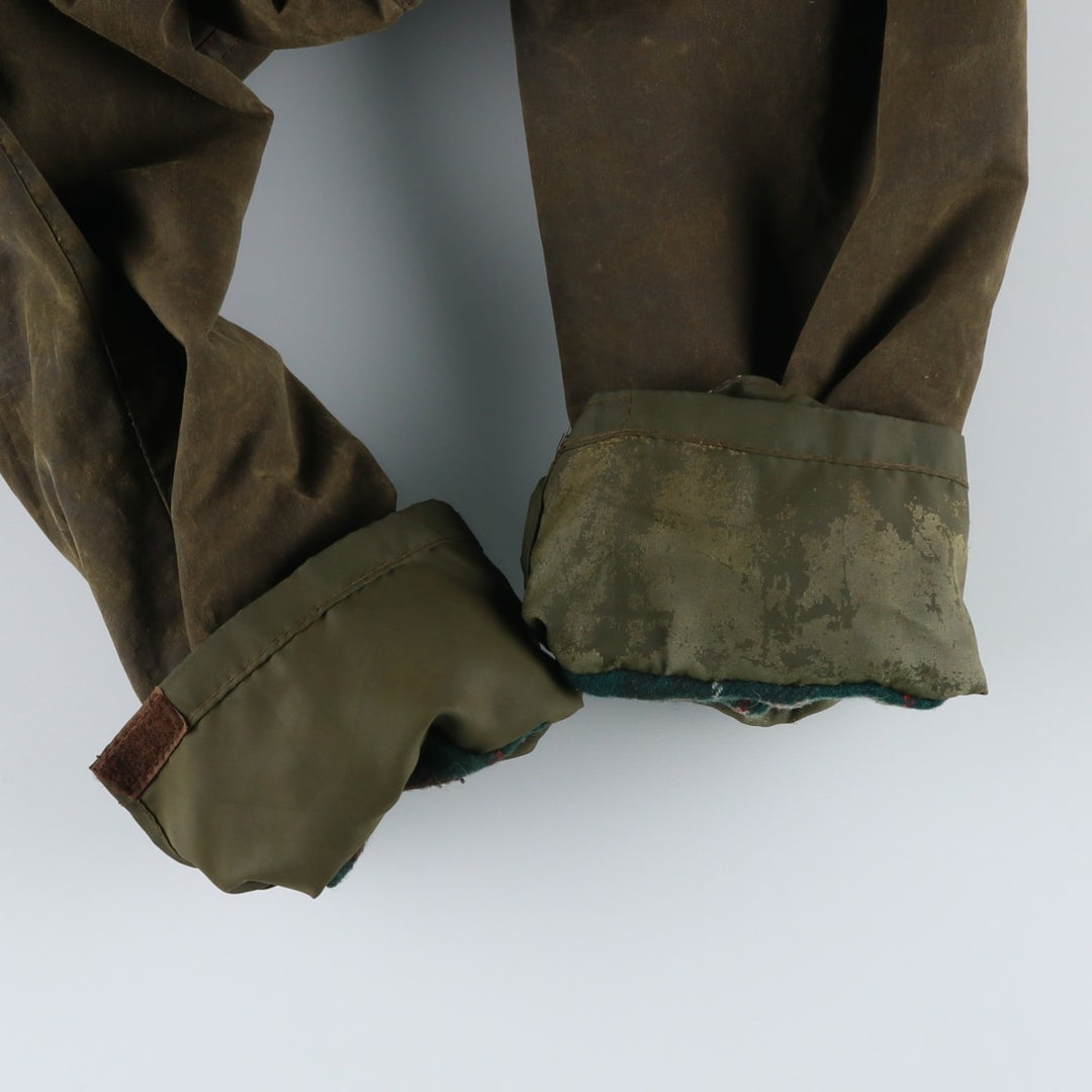 Vintage 1980'S Barbour Northumbria 2 Warrant waxed cotton oiled jacket, made in the UK, size S. unclear Khaki type Vintage Second Hand