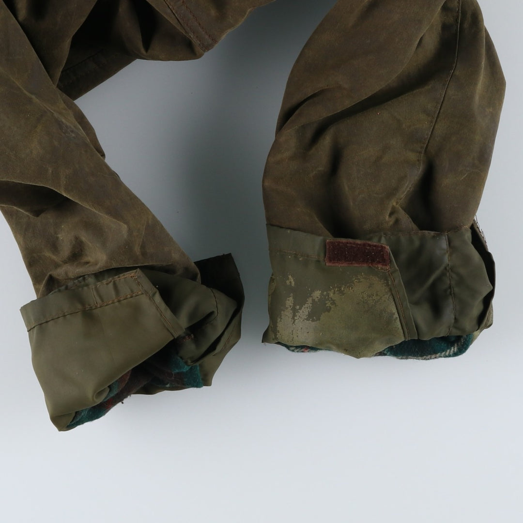 Vintage 1980'S Barbour Northumbria 2 Warrant waxed cotton oiled jacket, made in the UK, size S. unclear Khaki type Vintage Second Hand