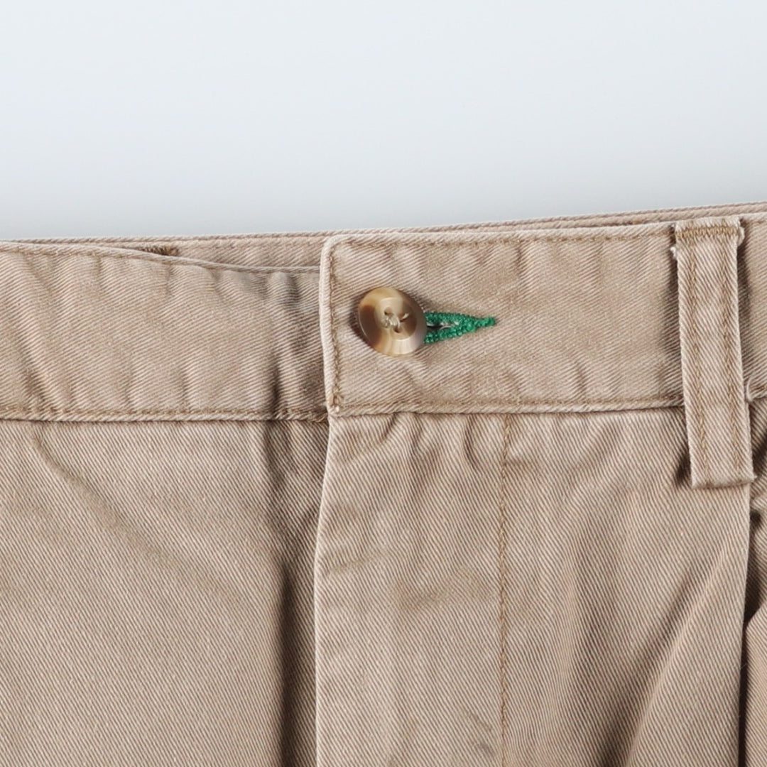 Vintage 90'S Tommy Hilfiger two-pleat chino pants, women's size L (w30). cotton beige type brown Vintage Second Hand