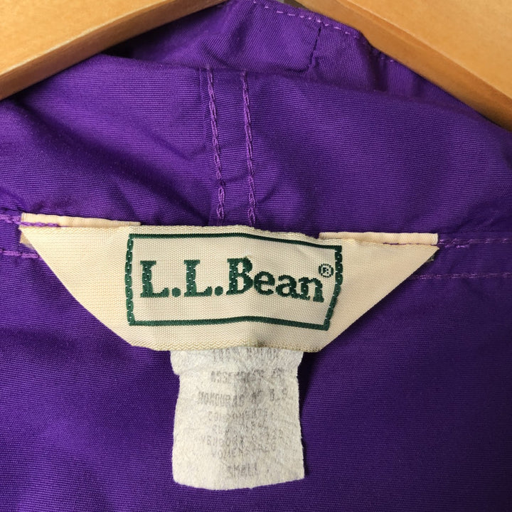 Vintage LLBean Anorak Parka from the 1970'S to 1980s, size S, Women's Nylon purple type Vintage Second Hand