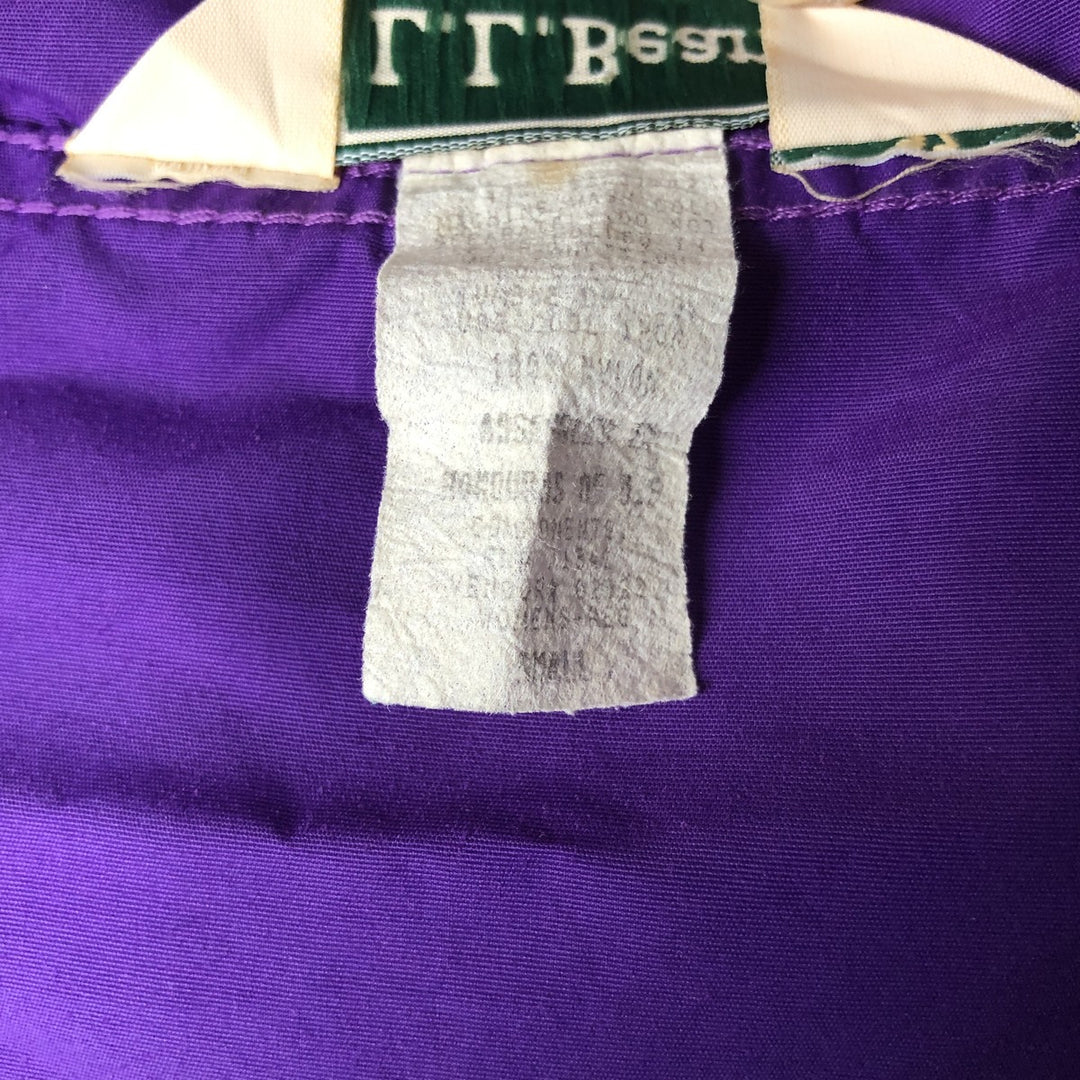 Vintage LLBean Anorak Parka from the 1970'S to 1980s, size S, Women's Nylon purple type Vintage Second Hand