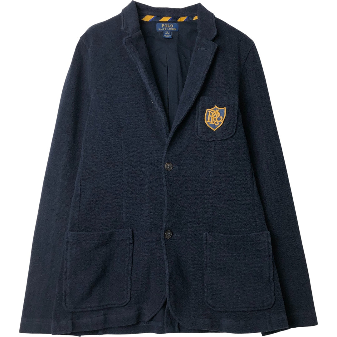 Ralph Lauren POLO RALPH LAUREN Herringbone Tailored Jacket Women's XL unclear navy blue type Vintage Second Hand