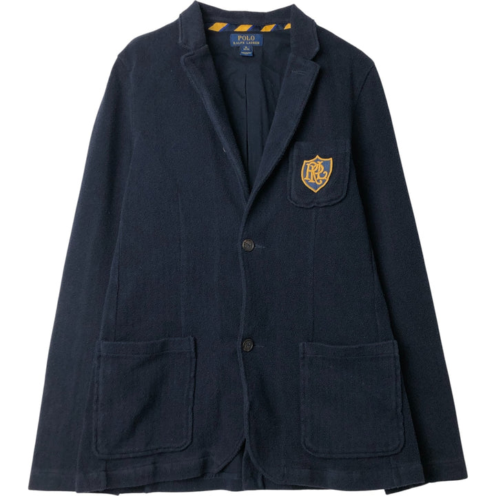 Ralph Lauren POLO RALPH LAUREN Herringbone Tailored Jacket Women's XL unclear navy blue type Vintage Second Hand