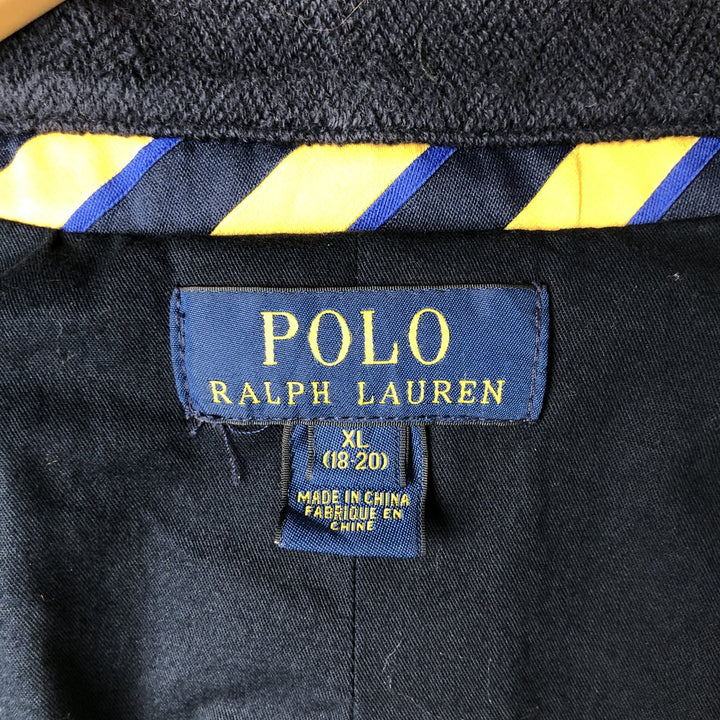 Ralph Lauren POLO RALPH LAUREN Herringbone Tailored Jacket Women's XL unclear navy blue type Vintage Second Hand