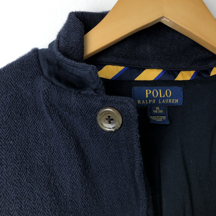 Ralph Lauren POLO RALPH LAUREN Herringbone Tailored Jacket Women's XL unclear navy blue type Vintage Second Hand
