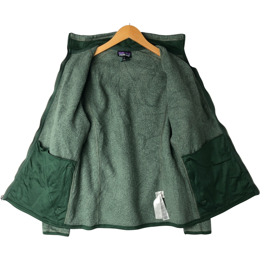Patagonia Better Sweater Jacket 25543FA22 Fleece Jacket, Women's Size L recycled polyester Khaki type sage green Vintage Second Hand