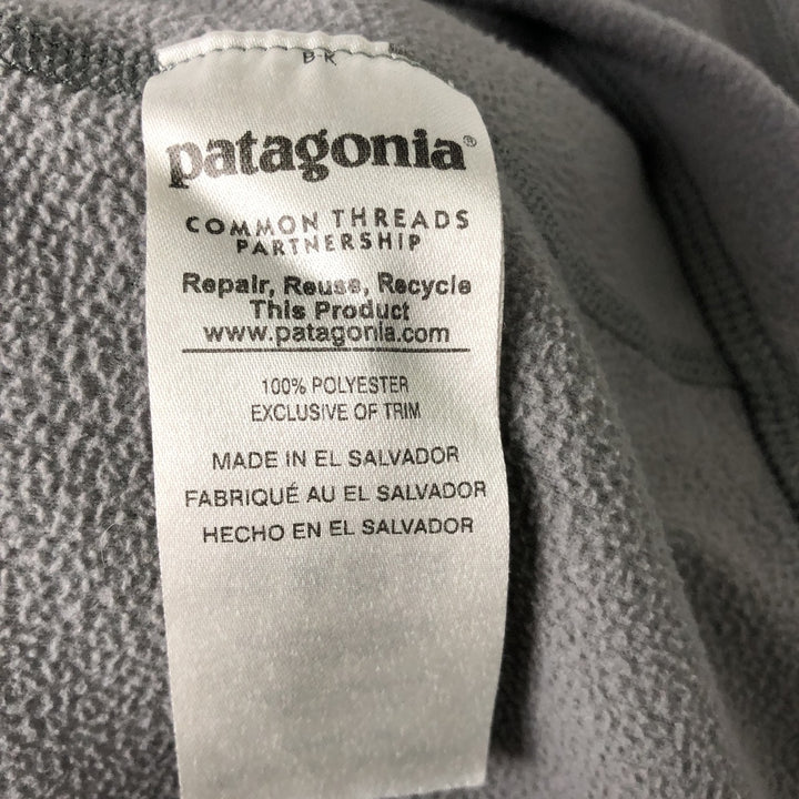 Patagonia Micro D 26278SP17 Half-Zip Fleece Pullover, Women's Size Medium polyester gray type Vintage Second Hand