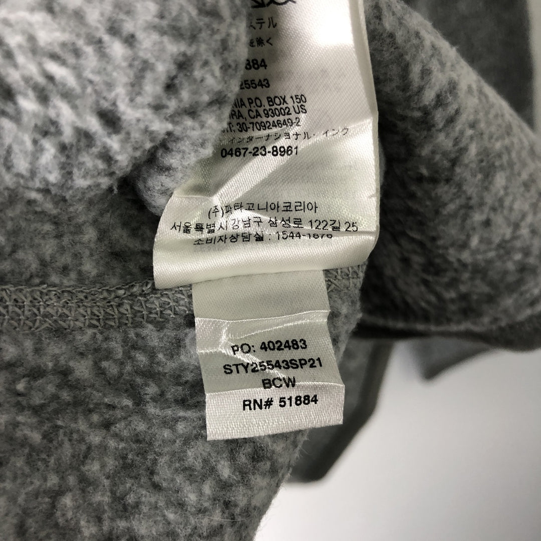 Patagonia Better Sweater Jacket 25543SP21 Fleece Jacket, Women's XL recycled polyester gray type Vintage Second Hand