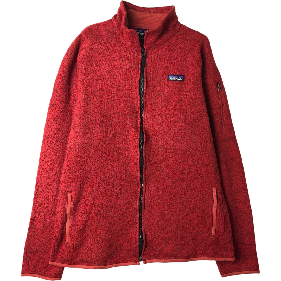 Patagonia Better Sweater Jacket 25542FA15 Remake Fleece Jacket, Women's Size XL polyester red type Vintage Second Hand