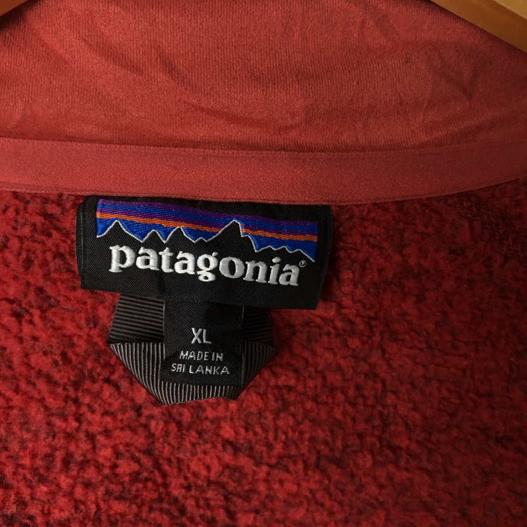 Patagonia Better Sweater Jacket 25542FA15 Remake Fleece Jacket, Women's Size XL polyester red type Vintage Second Hand