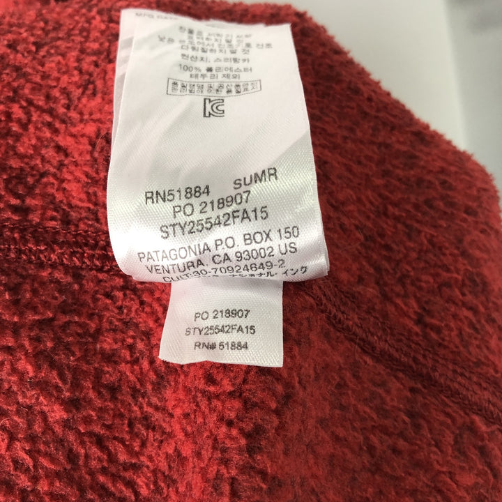 Patagonia Better Sweater Jacket 25542FA15 Remake Fleece Jacket, Women's Size XL polyester red type Vintage Second Hand